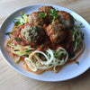 Low-carb Gluten-free Meatballs & Zucchini Noodles